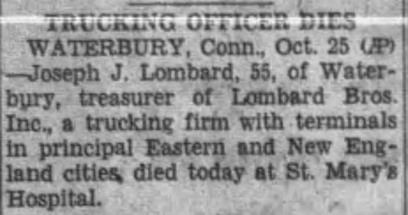 Obituary for Joseph J. Lombard (Aged 55)
